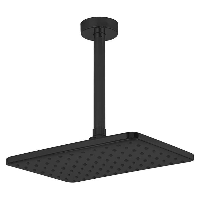 AR Lucia Banyo Dikdörtgen Tavandan Duş Başlığı Mat Siyah Renkli 103545061