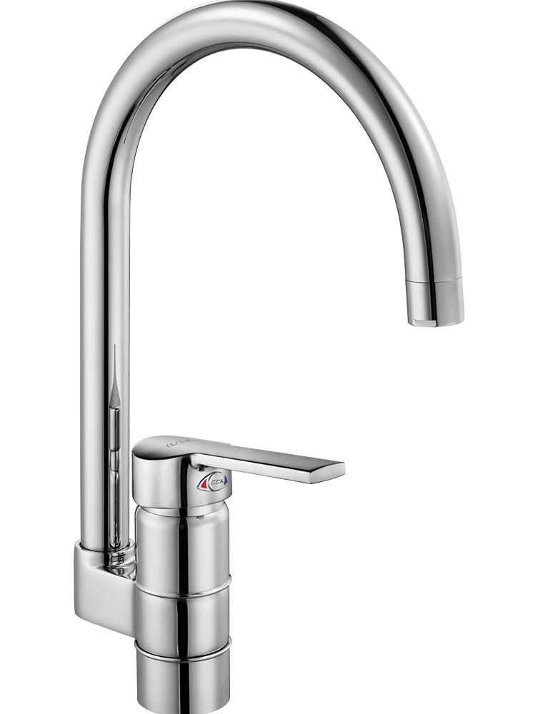 ECA Delta Tek Gövde Eviye Bataryası Krom 102118114