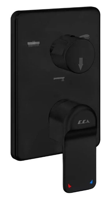 ECA Dream Ankastre Banyo Bataryası Sıva Üstü 3 Yollu Mat Siyah 102167324C1-K