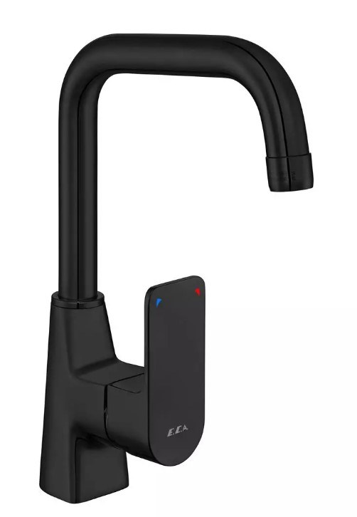 ECA Dream Kuğu Borulu Lavabo Bataryası Mat Siyah 102188150C1