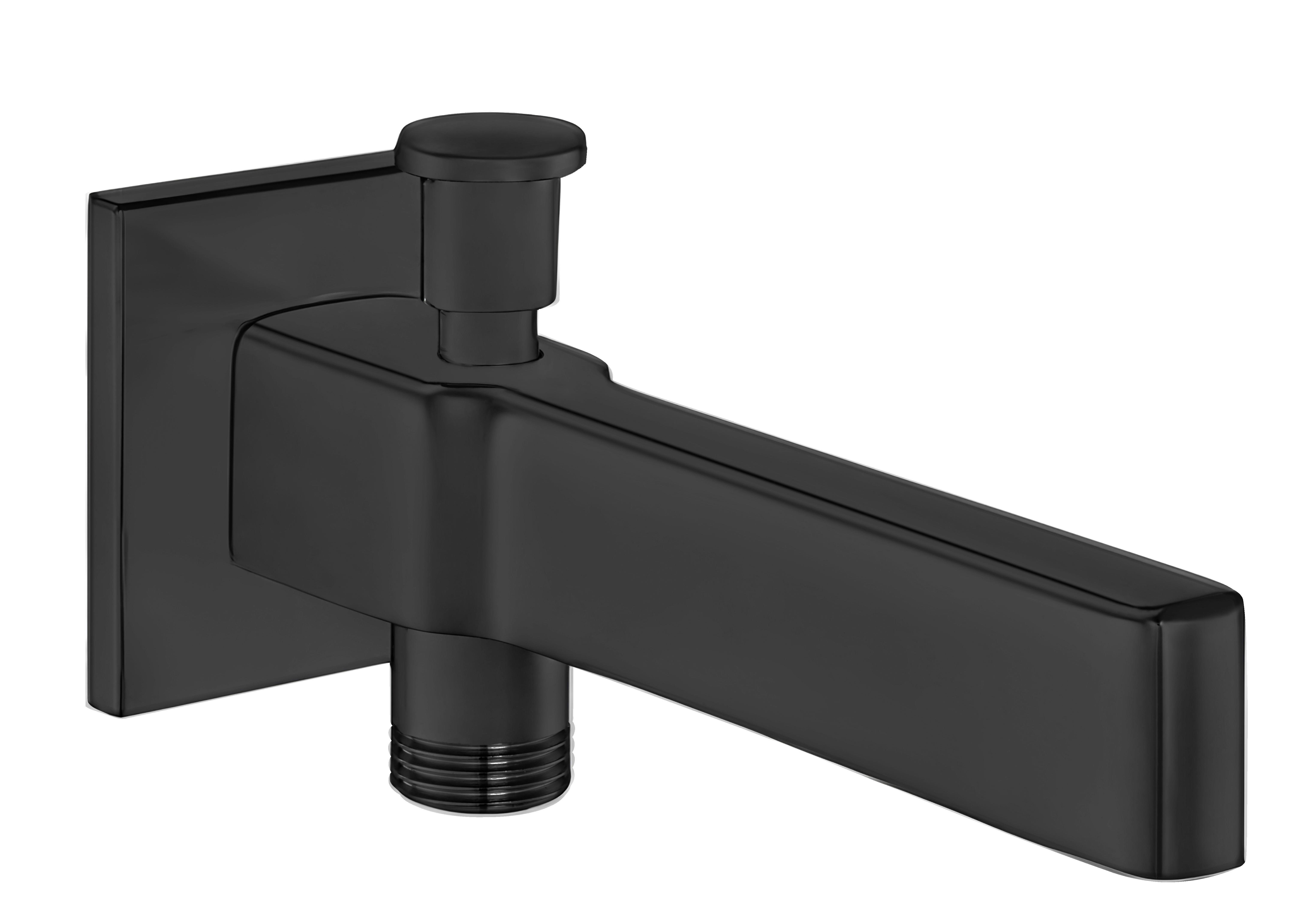 ECA Life Ankastre Banyo Bataryası Çıkış Ucu Gaga Yön Değiştiricili Mat Siyah Renkli 102159778C1-K