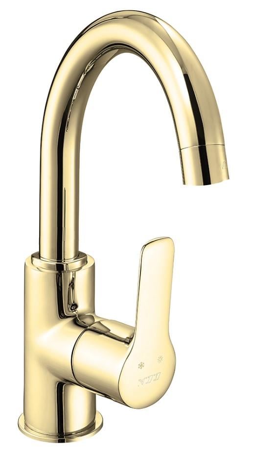 ECA Luna Kuğu Borulu Lavabo Bataryası Altın Renkli 102808953