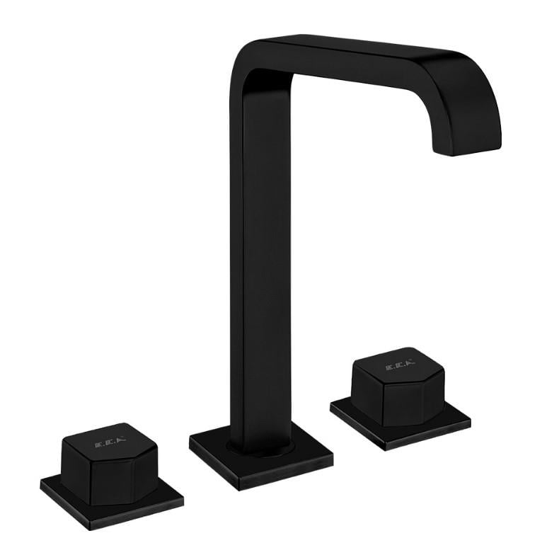 ECA Royal Ankastre Lavabo Bataryası 3 Delikli Tezgah Üstü Mat Siyah 102105666C1