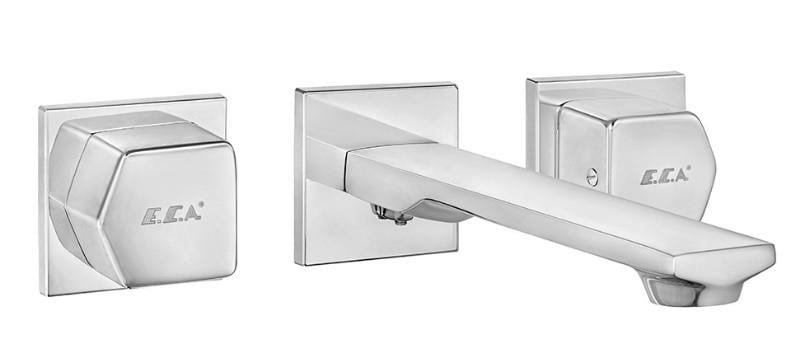 ECA Royal Ankastre Lavabo Bataryası Duvardan 3 Delikli Düz Çıkış Uçlu 102106666