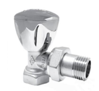 ECA RV3 1/2 Köşe Radyatör Valfi Krom Kaplamalı Petek Havlupan Vanası 602120749