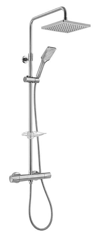 ECA Termostatik Teleskobik Kolonlu Banyo Duş Bataryası 102102490  Isı Ayarlı Tepe Duş Seti Takımı