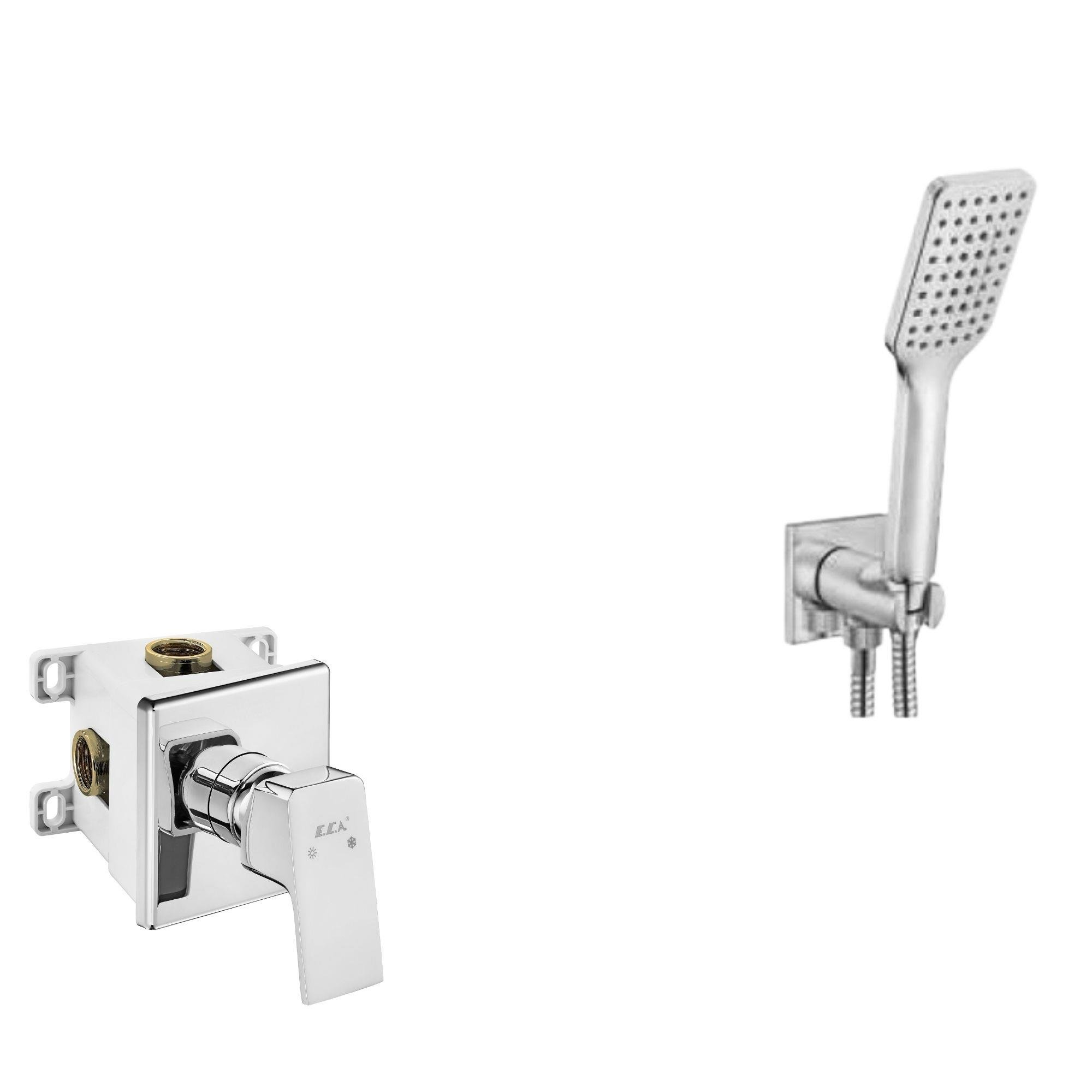 ECA Tiera  Ankastre Gömme Duş Bataryası Seti Tüm Parçalar Dahil 