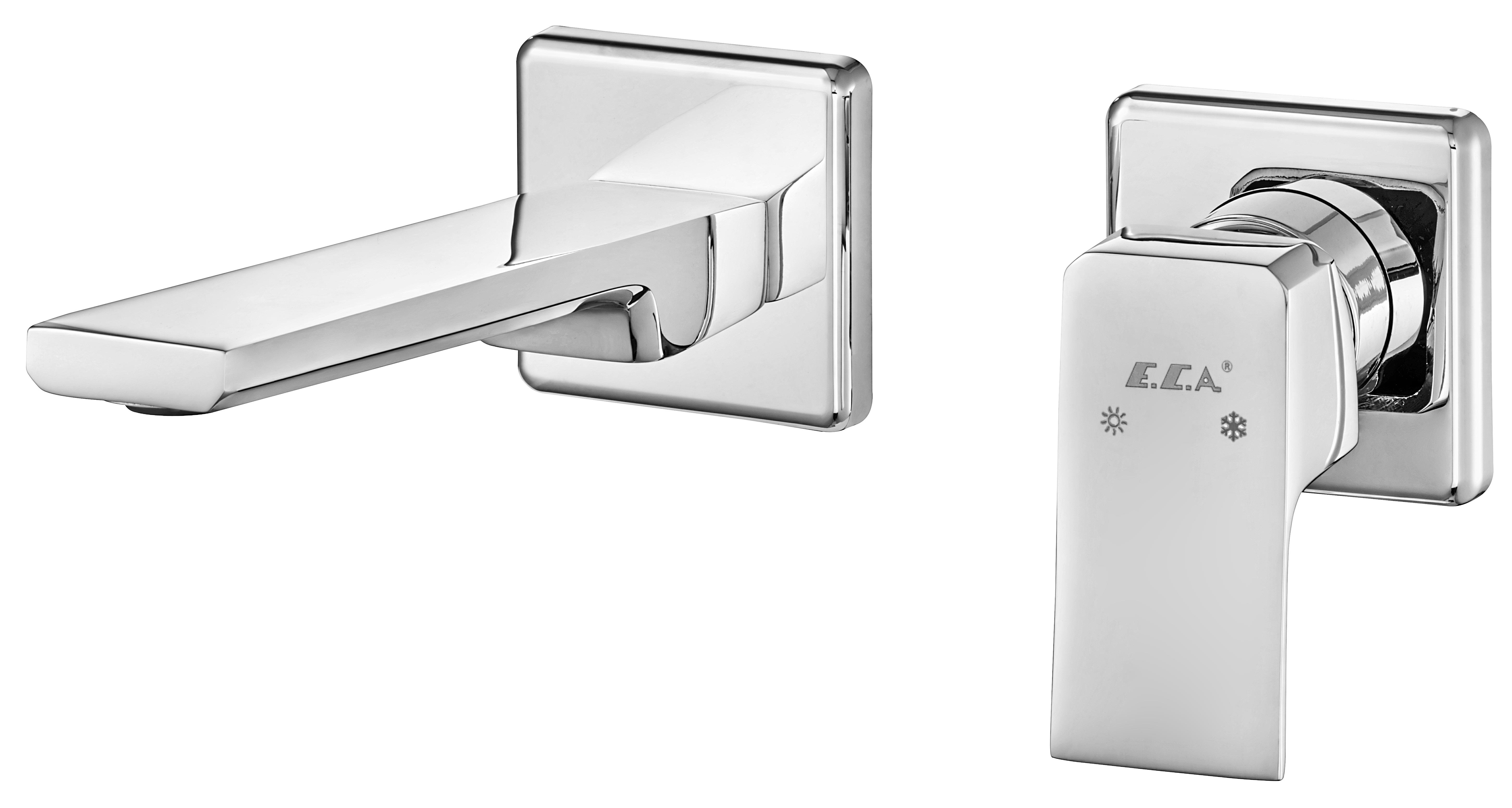 ECA Tiera Ankastre Lavabo Bataryası Sıva Üstü Çift Rozet 102167605-KK