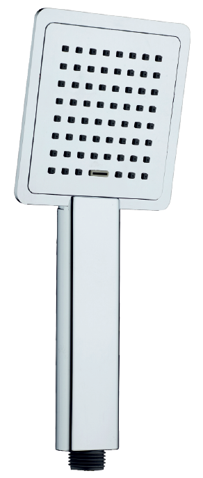 T-MAY Banyo Çam İnce Kare El Duş Seti Başlığı Tasarruflu Krom