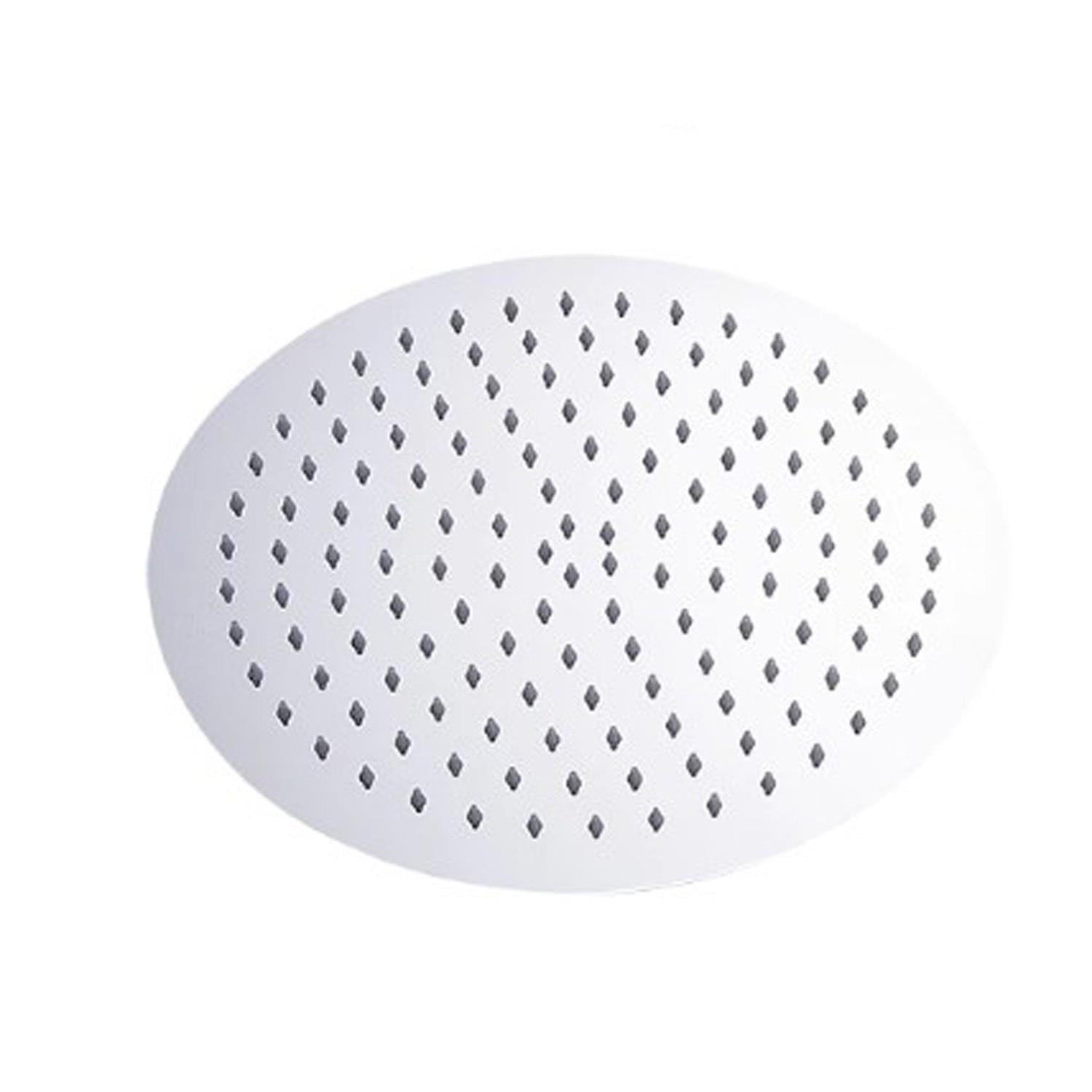 T-MAY Banyo Sardes Oval İnce Tepe Duş Seti Başlığı 25x25 Paslanmaz Metal