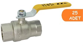 25 Adet ECA 3/4 Doğalgaz Küresel Vana / Valf MOP 0.5 602122152