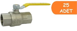 25 Adet ECA 3/4 Doğalgaz Küresel Vana / Valf MOP 0,5 602122474