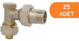 25 Adet ECA GDV3 1/2 Köşe Radyatör Geri Dönüş Valfi Pex 602120730
