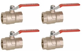 4 Adet ECA 1/4 Endüstriyel Tip Küresel  Valfi / Vana PN40 602122228