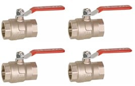 4 Adet ECA 1/4 Endüstriyel Tip Küresel  Valfi / Vana PN40 602122228