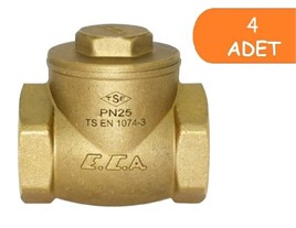 4 Adet ECA 3/4 Çalpara Çekvalf ( Kaucuk Klapeli ) 101007093