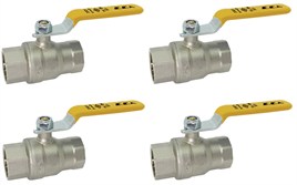 4 Adet ECA 3/4 Doğalgaz Küresel Vana / Valf MOP 0.5 602122152