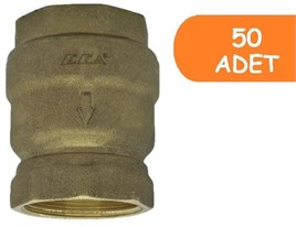 50 Adet ECA 3/4 Yaylı Dik Çekvalf 601007116