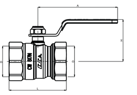 ECA 2 1/2 Küresel Valf V.2 İç Vida X İç Vida 602122442