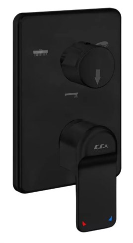 ECA Dream Ankastre Banyo Bataryası Sıva Üstü 3 Yollu Mat Siyah 102167324C1-K
