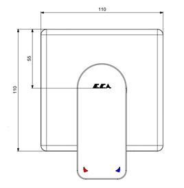 ECA Dream Ankastre Duş Bataryası Sıva Üstü 102167123-K