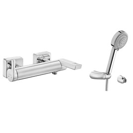 ECA İcon Banyo Bataryası + ECA Zafir Mafsallı Duş Seti Banyo Üst Takımı