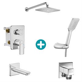 ECA Lia Ankastre Gömme Banyo Bataryası Duş Seti Tüm Parçalar Dahil 