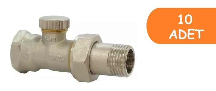 10 Adet ECA 1/2 Düz Radyatör Geri Dönüş Valfi Pex 602120731