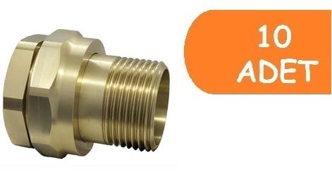 10 Adet ECA 1/2 Düz Rakor V.2 601002071