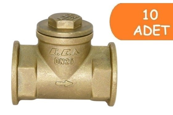 10 Adet ECA 3/4 Yatay Çekvalf 601007023