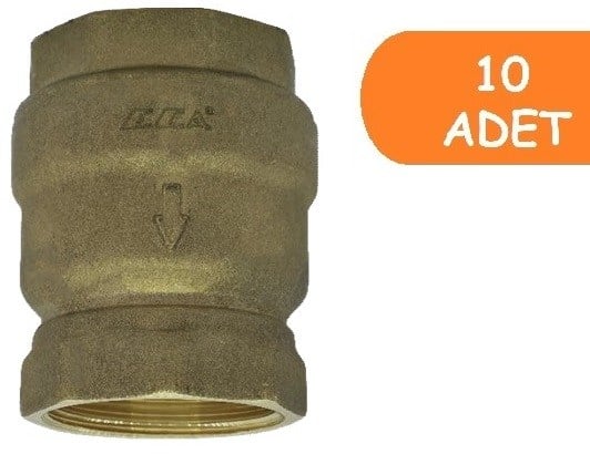 10 Adet ECA 3/4 Yaylı Dik Çekvalf 601007116