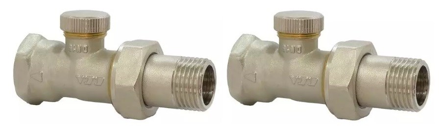 2 Adet ECA 1/2 Düz Radyatör Geri Dönüş Valfi 602120727