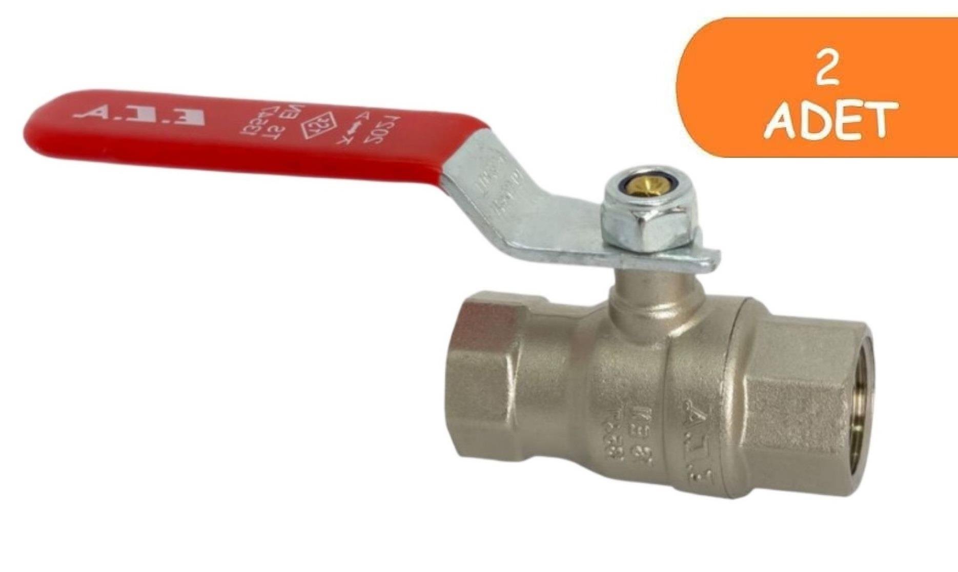 2 Adet ECA 3/4 Endüstriyel Tip Küresel Valfi / Vana 602122188