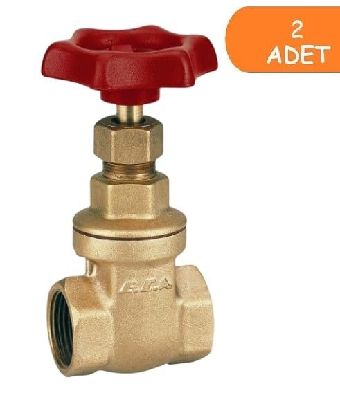 2 Adet ECA 3/4 Şiber Valf 601003002