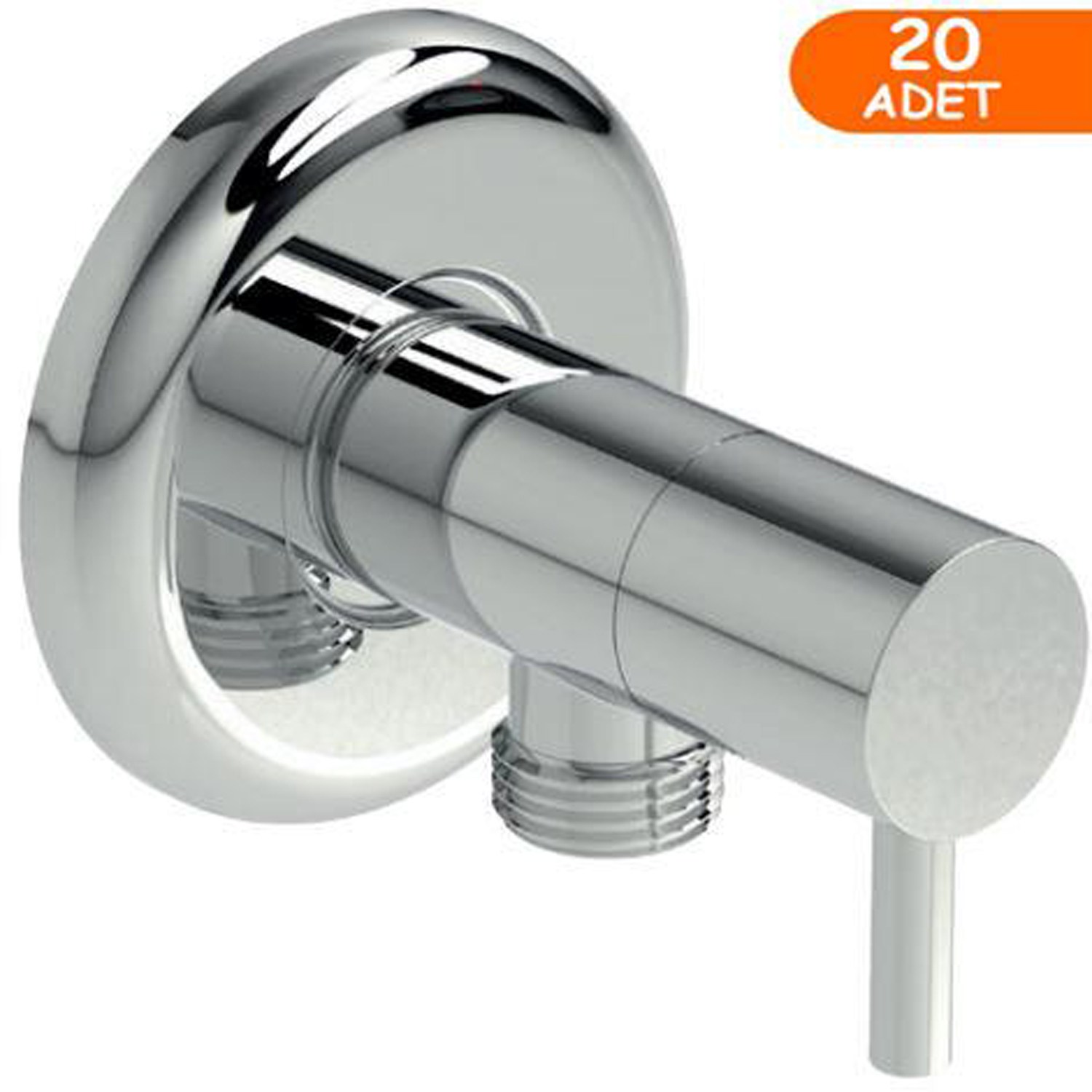 20 Adet MaxiFlow Çubuk Klozet Taharet (Ara) Musluğu Rozetli (Toptan) TM04810312