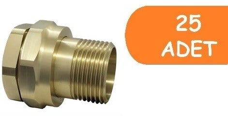 25 Adet ECA 3/4 Düz Rakor V.2 601002072