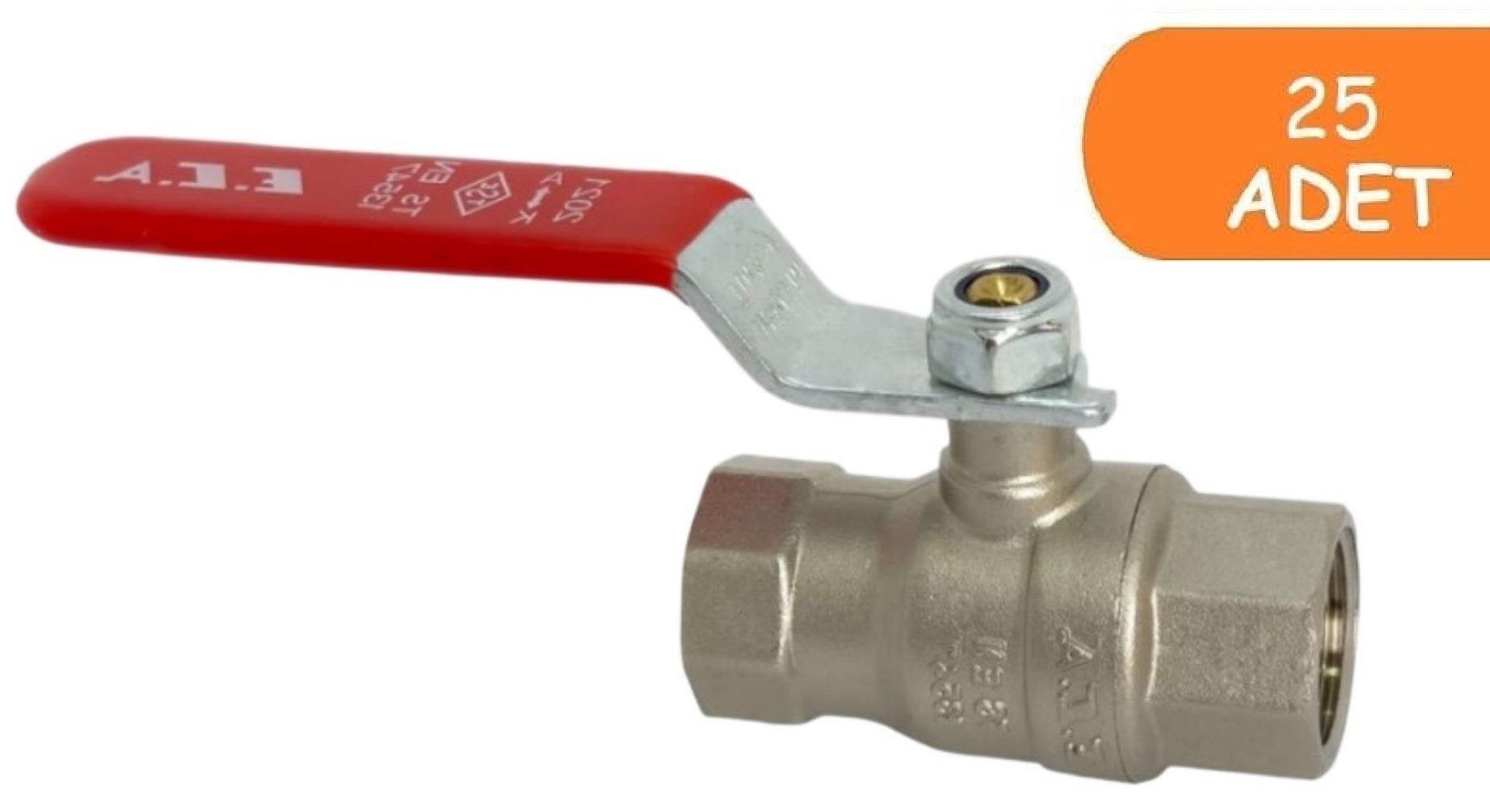 25 Adet ECA 3/4 Endüstriyel Tip Küresel Valfi / Vana 602122188