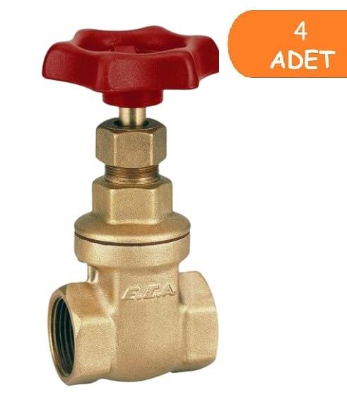 4 Adet ECA 1/2 Şiber Valf 601003001