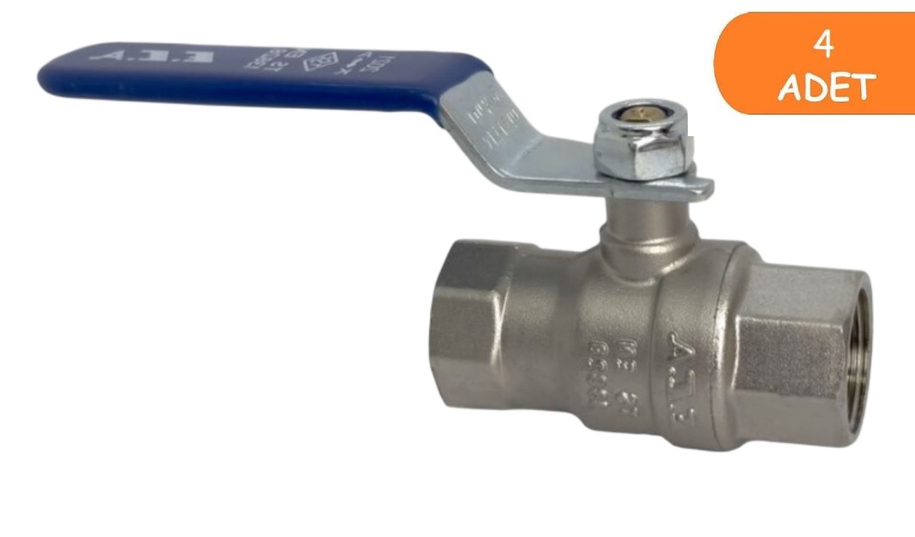 4 Adet ECA 3/4 İçme Suyu Küresel Valfi İç Vida x İç Vida PN10 602122169