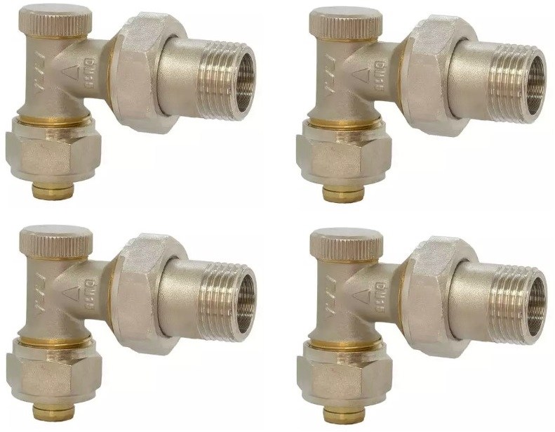 4 Adet ECA GDV3 1/2 Köşe Radyatör Geri Dönüş Valfi Pex 602120730