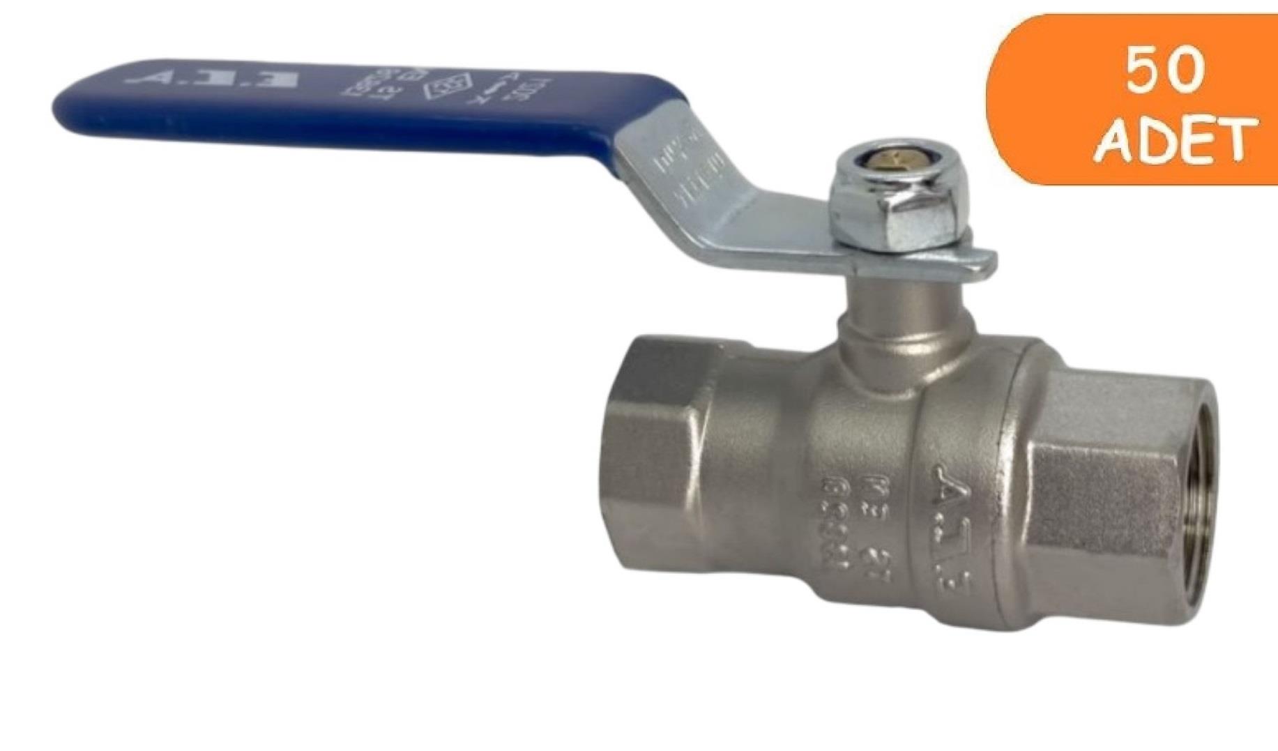 50 Adet ECA 3/4 İçme Suyu Küresel Valfi İç Vida x İç Vida PN10 602122169