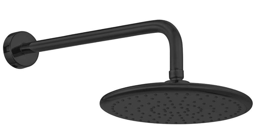 AR Acuba Banyo Yuvarlak Duvardan Duş Başlığı Mat Siyah Renkli 103545062