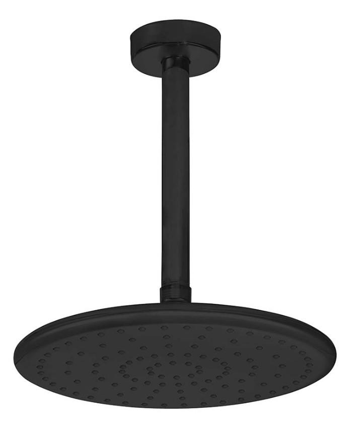 AR Acuba Banyo Yuvarlak Tavandan Duş Başlığı Mat Siyah Renkli 103545063