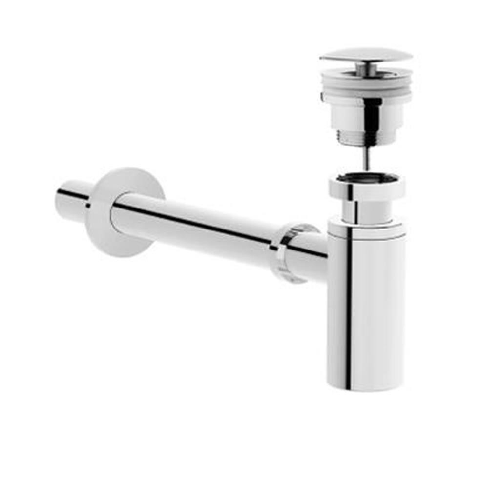 Artema Yuvarlak Sabit Lavabo Süzgeci A45148+Artema Lavabo Sifonu A45123 Krom 2'li Set 