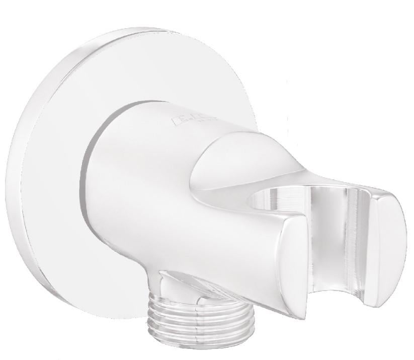 ECA Ankastre Duş Çıkış Dirseği Mat Beyaz Renkli 102199523C4