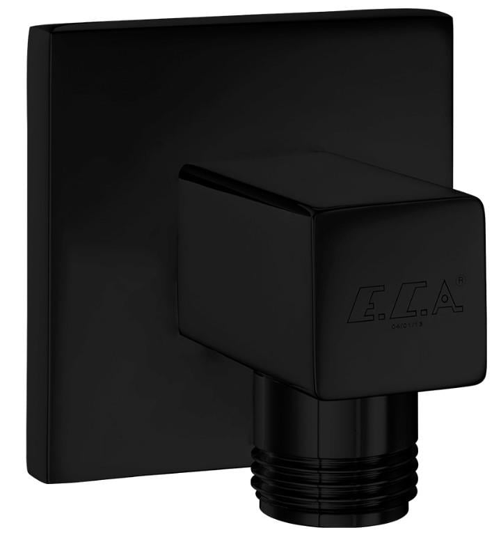 ECA Ankastre Duş Çıkış Dirseği Mat Siyah Renkli 102126388C1