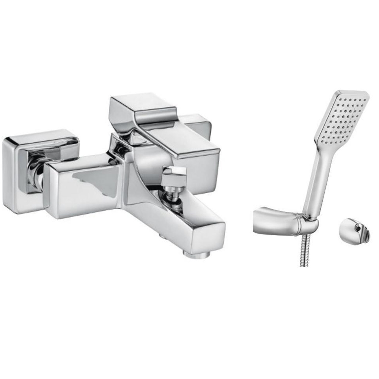 ECA Caro Banyo Bataryası 424+Tiera Mafsallı Banyo Duş Takımı 342   2'li Set 