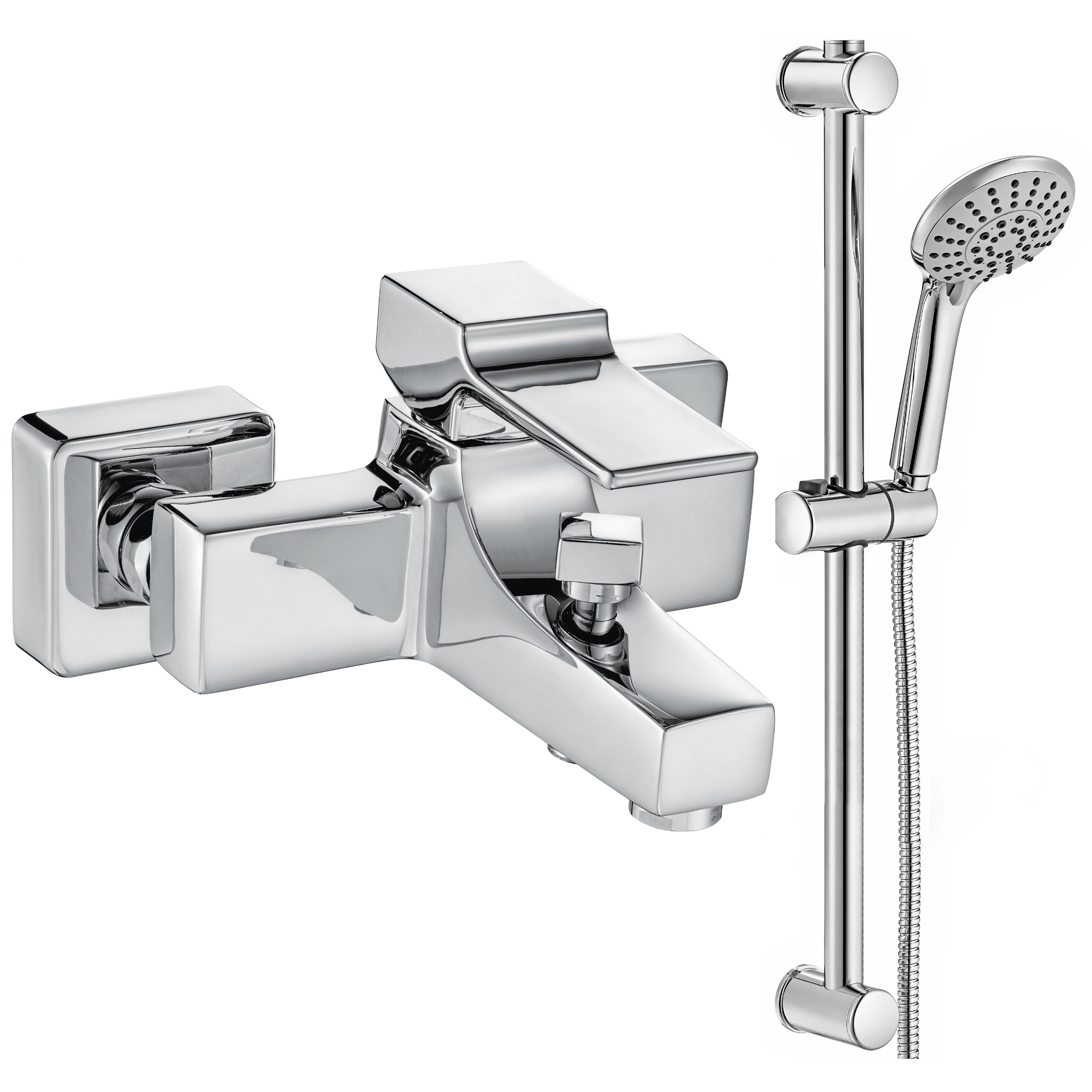 ECA Caro Banyo Bataryası + ECA Logica Sürgülü Duş Seti Üst Takımı