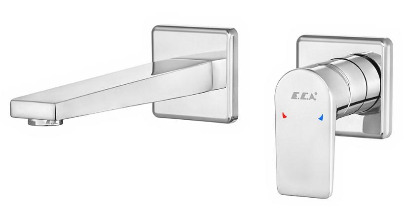 ECA Dalia Ankastre Lavabo Bataryası Sıva Üstü Çift Rozet 102167612-KK