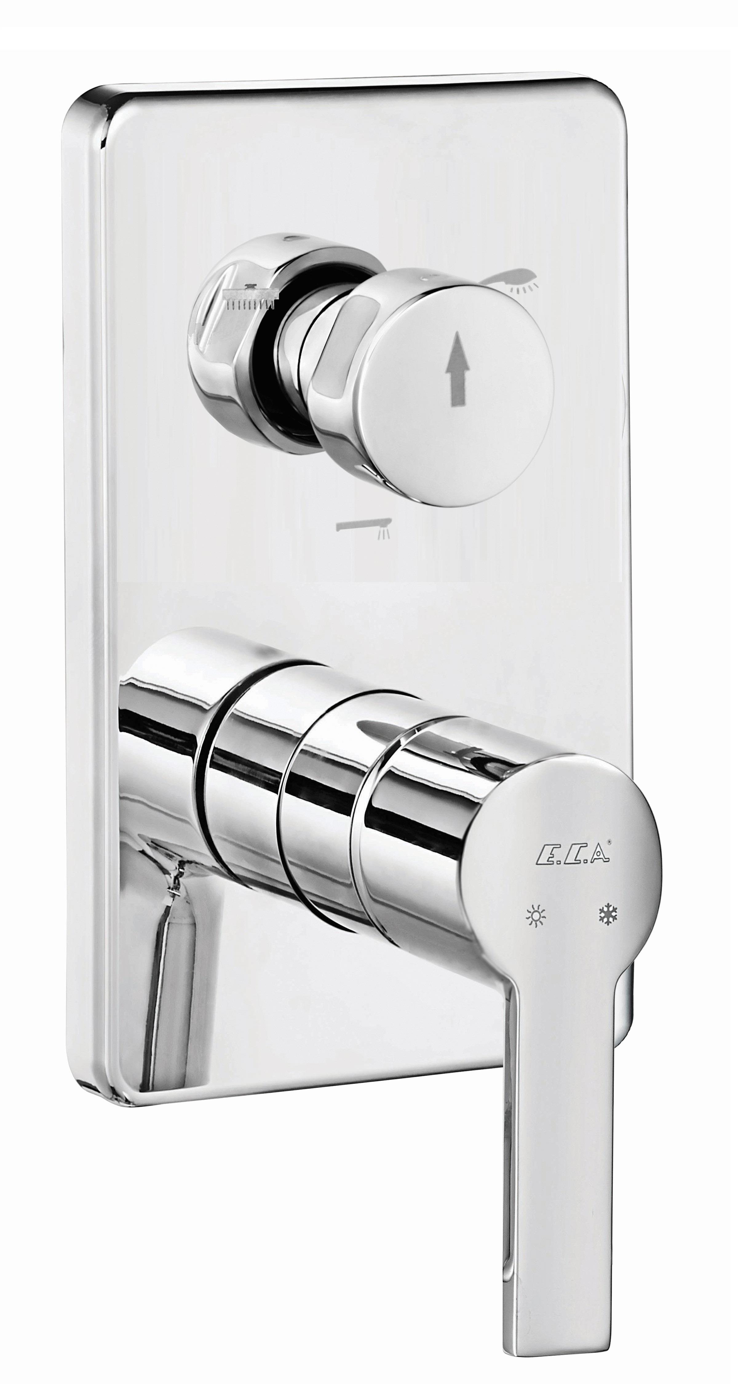 ECA Delta Ankastre Banyo Bataryası Sıva Üstü 3 Yollu 102167337-K